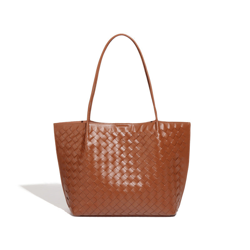 Solid Color Large Capacity Versatile Shoulder Bag For Women